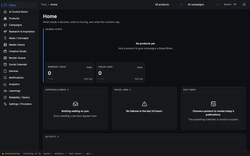 Trinx Content Studio